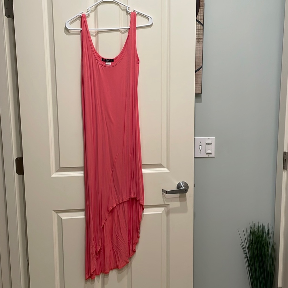 Summer asymmetrical dress, size medium